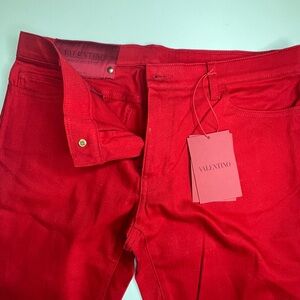 Valentino Scarlet Denim Pants